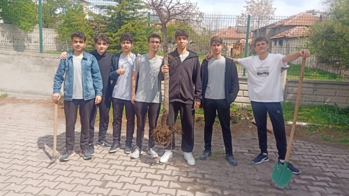 Kadir Has Anadolu Lisesi Bahçesine Fidanlar Dikildi.